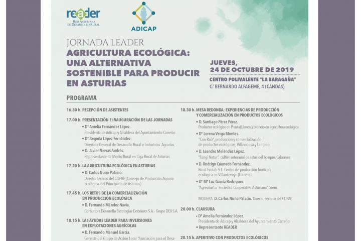 La agricultura ecológica centrará la jornada LEADER del GDR ADICAP