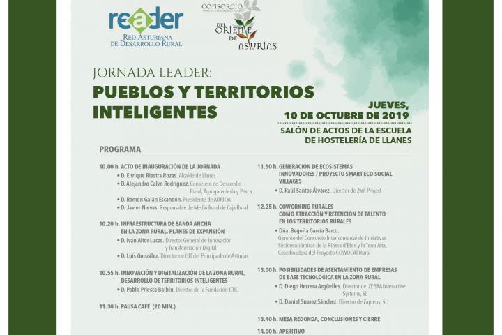 El GDR del Oriente organiza la Jornada LEADER 'Pueblos y territorios inteligentes'